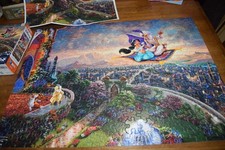 Thomas Kinkade Disney Aladdin 300 PC Puzzle Complete Ceaco Puzzles Jasmine