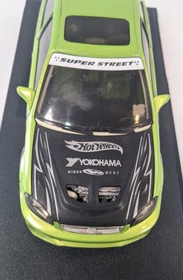 Hot Wheels Super Street Custom Honda Civic Si 1:18 Scale Lime