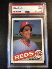 1985 Topps #495  Mario SOTO  PSA 9