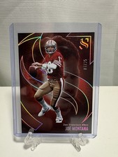 2025 Panini Silhouette - Joe Montana #53 Cracked Ice 7/25 - 49ers Legend