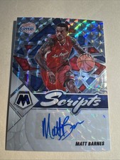 2021-22 Panini Mosaic Matt Barnes Scripts AUTO #SC-MTB Los Angeles Clippers