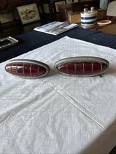 Vintage 1948-50 Ford Stimsonite Tail Light Lens And Light Housing Glass FRST-48