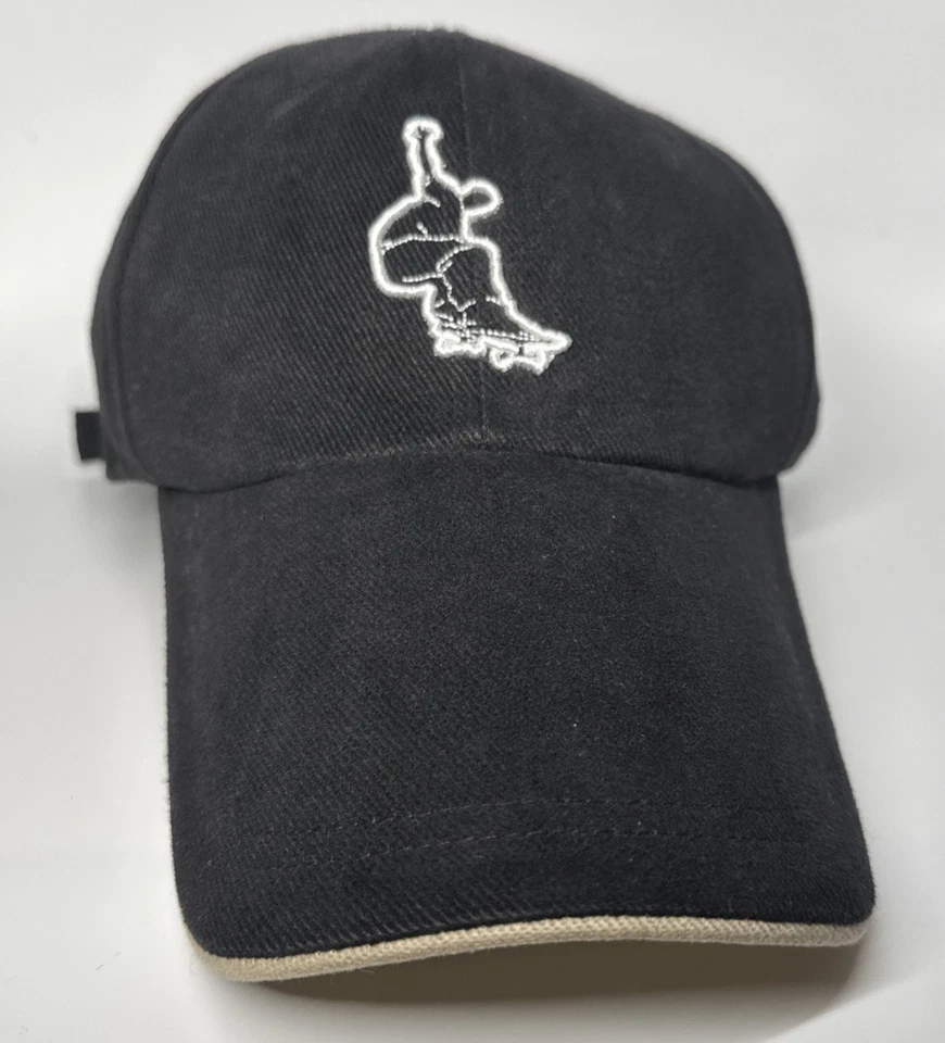 Chapéu preto ajustável vintage ESPN X Games skatista logotipo nota longa - Imagem 2 de 4