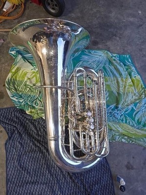 Andreas Eastman 832 CC Tuba w/ custom gig bag and original hard case.