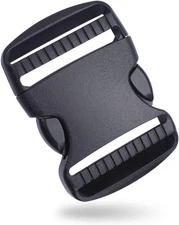 10 Pack 2" Plastic Side Release Buckle Dual Adjustable Outdoor Camping Tactical