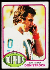 Don Strock, 1976 Topps, #299, Miami Dolphins, RC
