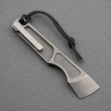 RARE! Nice Guy Machine Co. Ladyfinger "Thumb" Double Circles Titanium Prybar