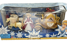 Disney Cinderella Royal Holiday Horse/Carriage Doll Toy 1998 Mattel NOS 19096