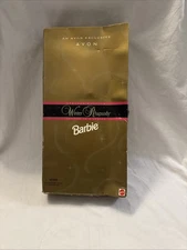 VTG 1996 Winter Rhapsody Barbie Brunette Mattel Avon Exclusive #16873 Box Damage