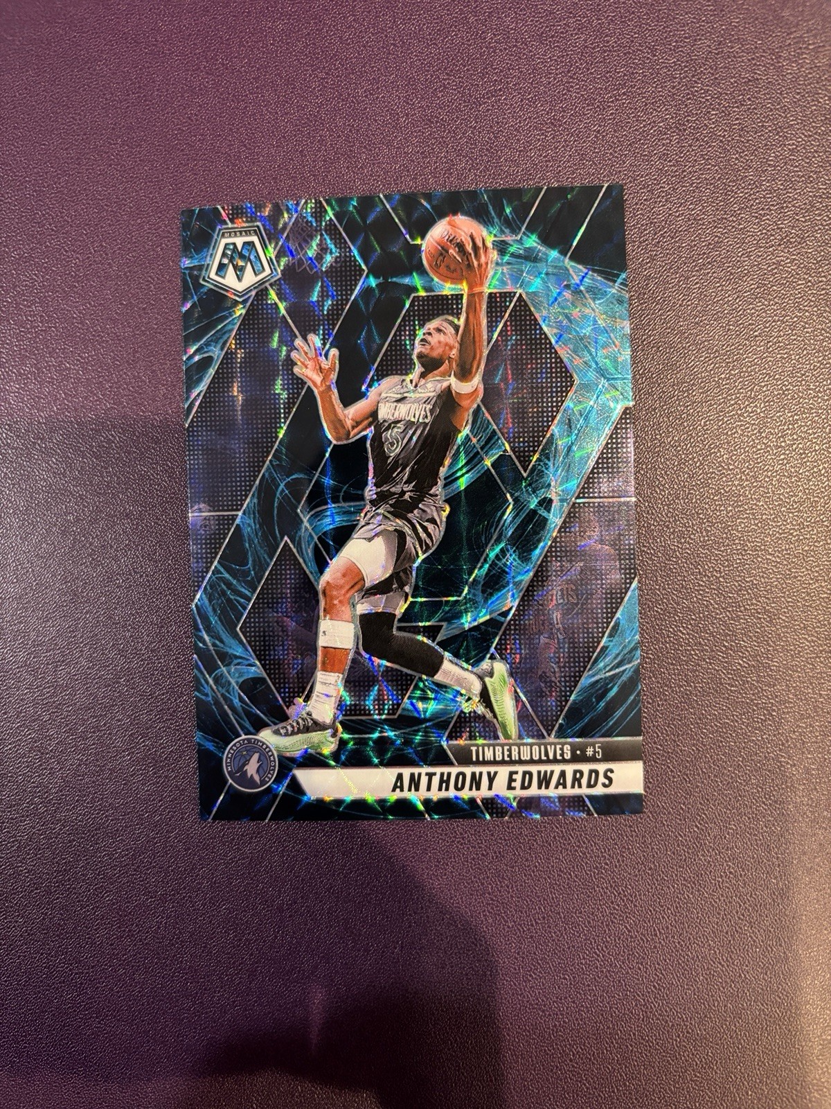 2024-25 Panini Mosaic - Anthony Edwards #36 Genesis Mosaic Prizm