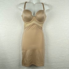 Star Power by Spanx Nude Full Body Slip Shapewear Underwire 34C SS2715 Beige