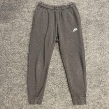 Nike Club Fleece Joggers Sweatpants Mens Small Gray BV2671-071 Swoosh