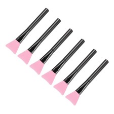 Silicone Epoxy Brushes Pink Applicator DIY Brush, Pack of 6