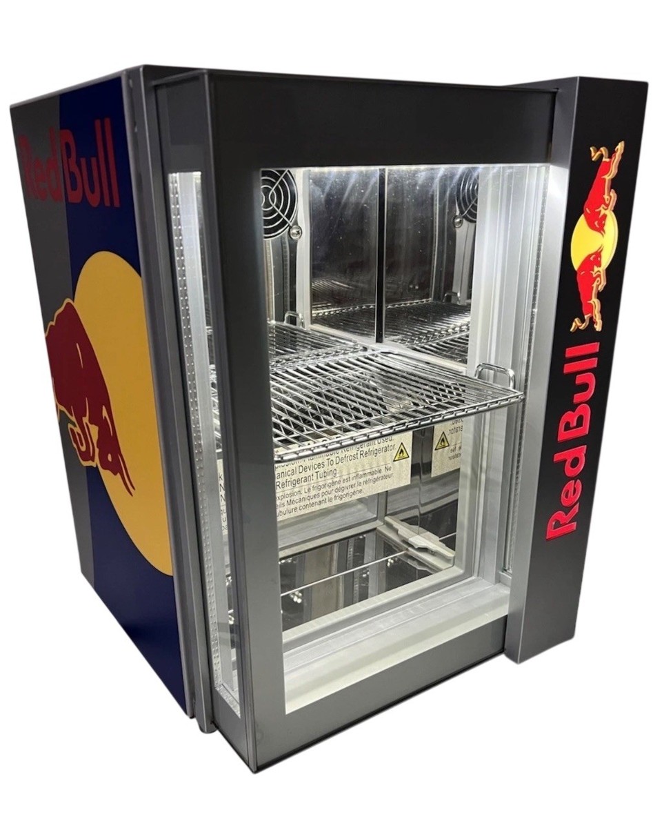 ◎RedBull レッドブル RB-BC 2020 小型冷蔵庫 ガラス扉 Red Bull Mini Fridge Baby Cooler 2020 RB-BC2020 eco lcd California