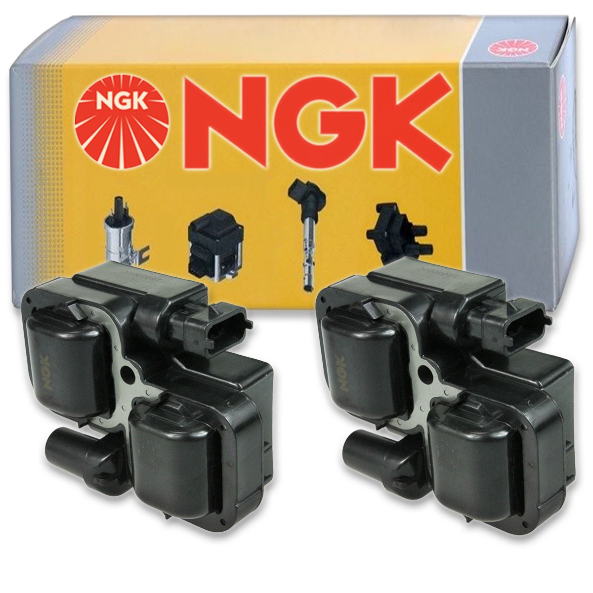 2 pcs NGK Ignition Coil for 2006-2011 Mercedes-Benz B200 2.0L L4 - Spark iw
