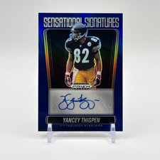 2025 Prizm Black Yancey Thigpen Sensational Signatures /49 SS-YTN Steelers