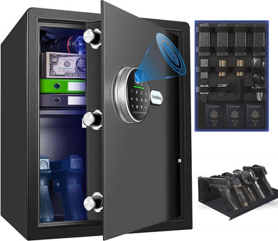 Biometric Home Safe, Fingerprint Gun Safe Lock Box,Money Box for Jewelry Handgun