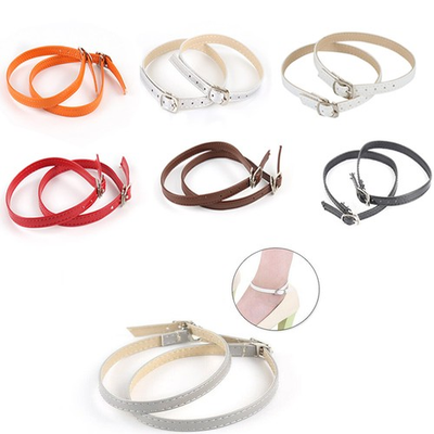 #ad 2Pcs Detachable Shoe Straps Heel Buckle Belt Removable Ankle Strap Pump Decors $8.98