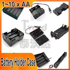 1 2 3 4 5 6 8 10 x AA بطارية حامل غطاء تخزين Box Open Enclosed مع Switch