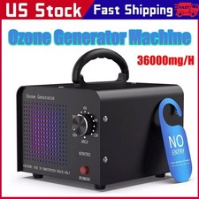 36000mg/h Ozone Generator Machine Air Purifier Ionizer Ozonator Timer for Home