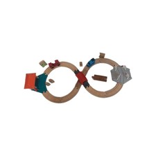 Wooden Thomas the Train Crosby Station Figure 8 Track Loop Crossing Bridge EUC