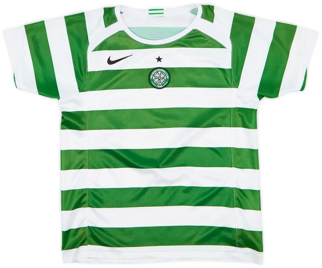 Maillot Celtic Glasgow Home 2005-2007 sans sponsor de KEANE taille M