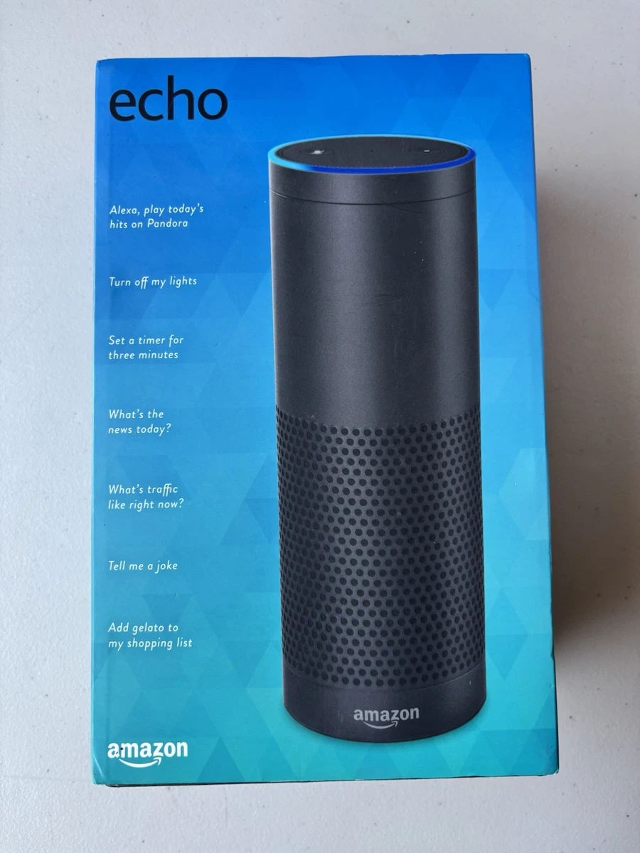Amazon Echo (1st Generation) Alexa Black Smart Speakers for sale
