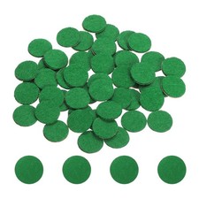 100 Pcs Adhesive Felt Circles 10mm 3/8" Round Non-Woven Felt Pads Green