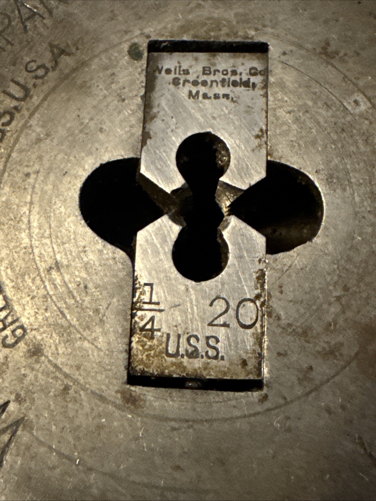 1/4" NC 20 Little Giant Pipe Threader Die Head 2 3/4" USA 