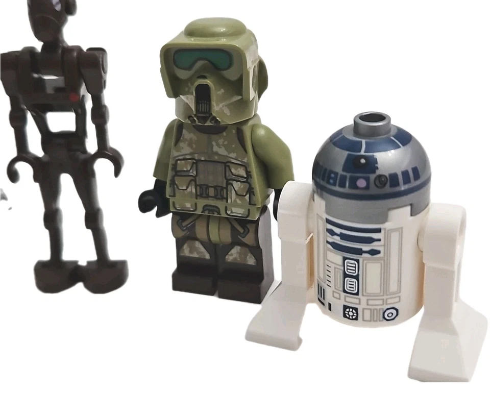 Lote de minifiguras Lego Star Wars - Droide Boolio Chewbacca Han Solo Kashyyyk R2-D2 Foto 2 de 4