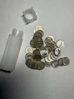 Roosevelt Silver Dimes 1 Full Roll Of 50 Dimes As Pictured 90% Silver Pre-1964