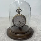 Antique Waltham Open Face Pocket Watch c1910 Gold Tone Heavy w/Stand FOR REPAIR