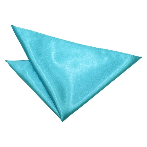Mens Handkerchief Hanky Pocket Square Plain Satin Solid Wedding Accessory by DQT - Picture 56 of 65