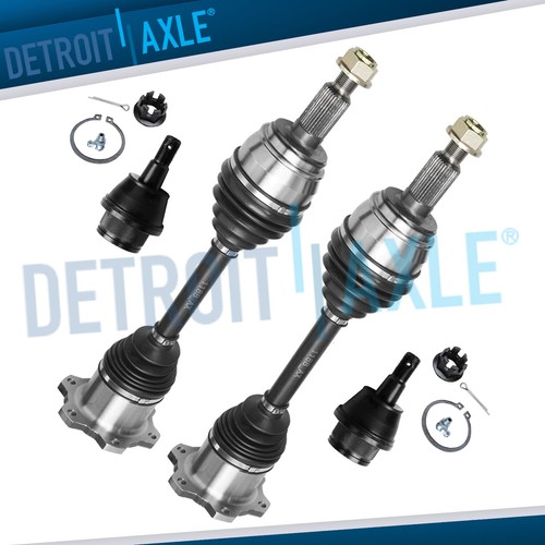 6pc Front End Kit: CV Axles, Wheel Hubs & Ball Joints For Silverado, Sierra, Yukon 1500
