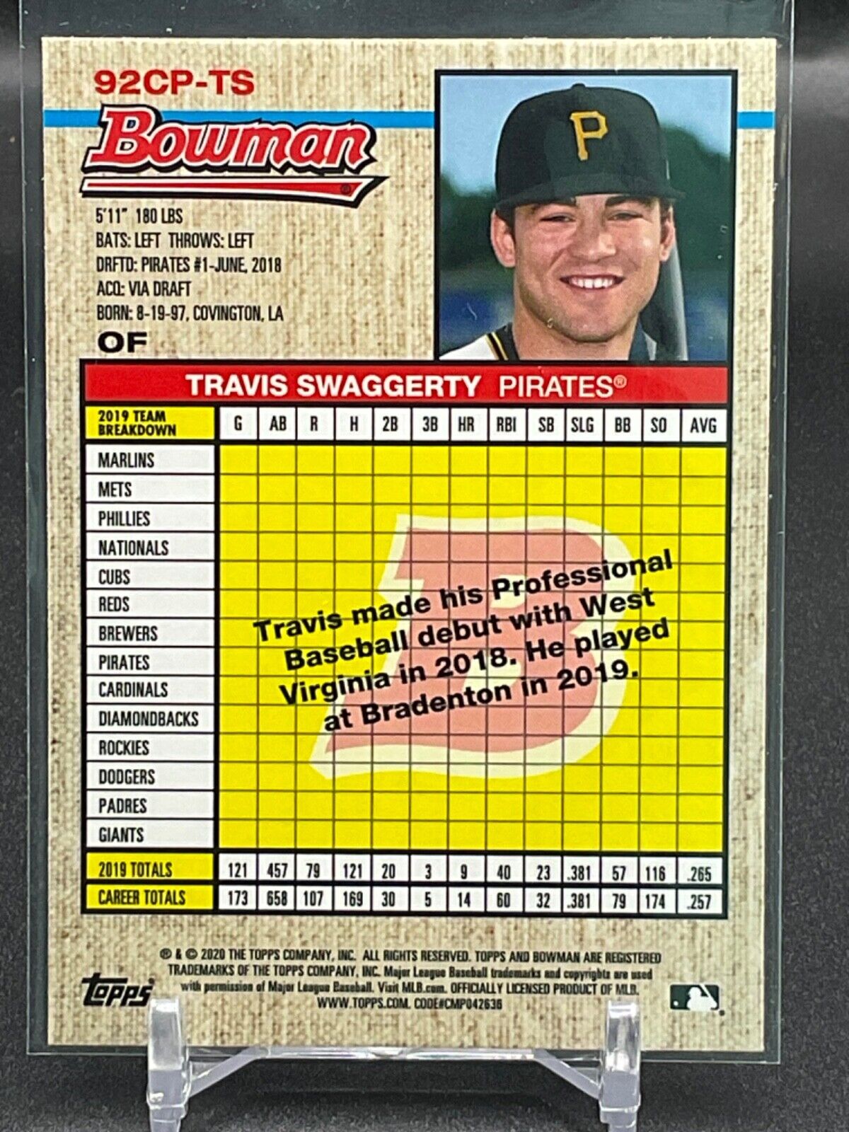 Pittsburgh Pirates *Choose Your Baseball Card* Autos Rookies (Updated 11/11) - Picture 344 of 404