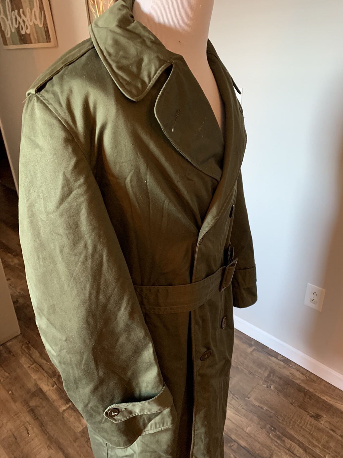 US ARMY World WAR II VINTAGE OVERCOAT OG-107 WOOL