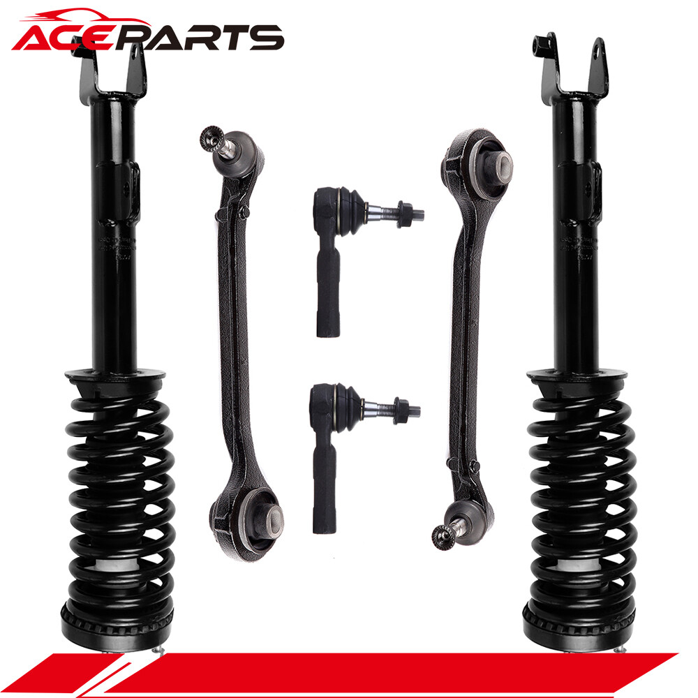 6PCS Front Complete Strut Control Arm Tie Rod Sway Bar For Dodge