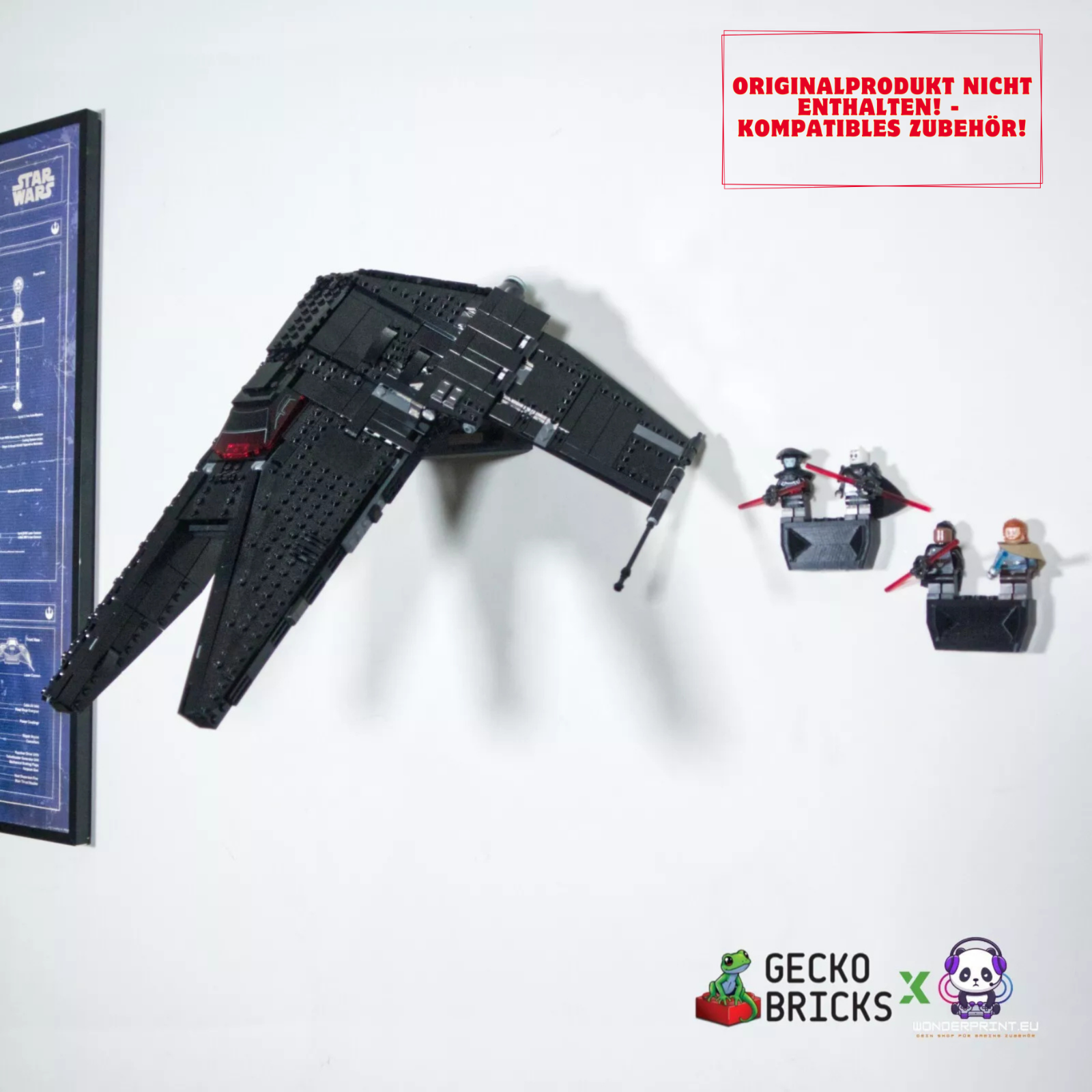 Halterung Halter Stand Präsentation passend für LEGO Star Wars Inquisitor 75336