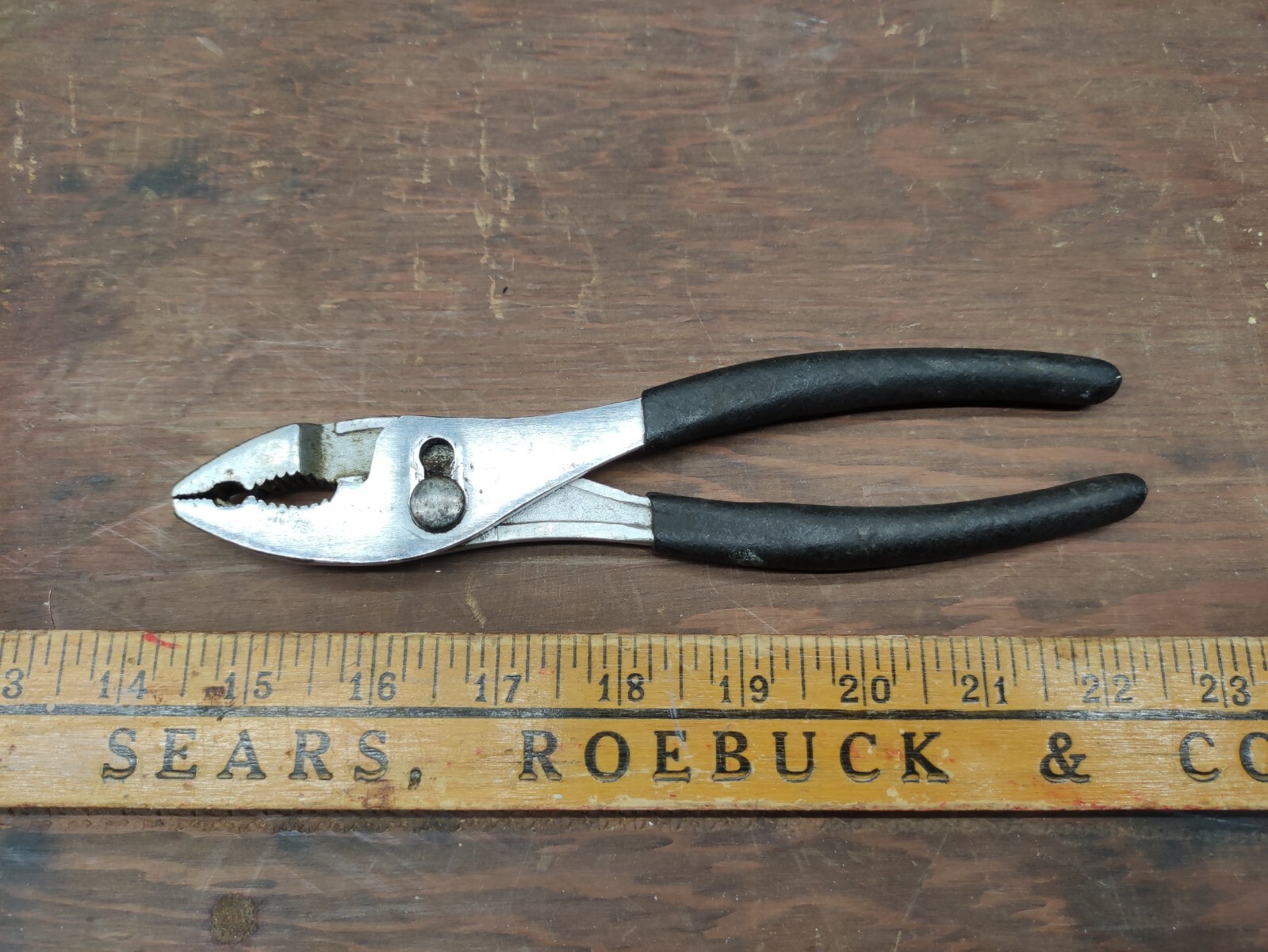 Vintage CRAFTSMAN 45379 8" Slip Joint Pliers Dikes Side Cutters WFB USA