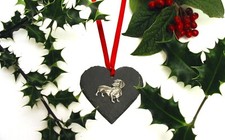 Dachshund Slate Heart Dachshund Christmas Decoration Dachshund Gift Dog Mum Gift