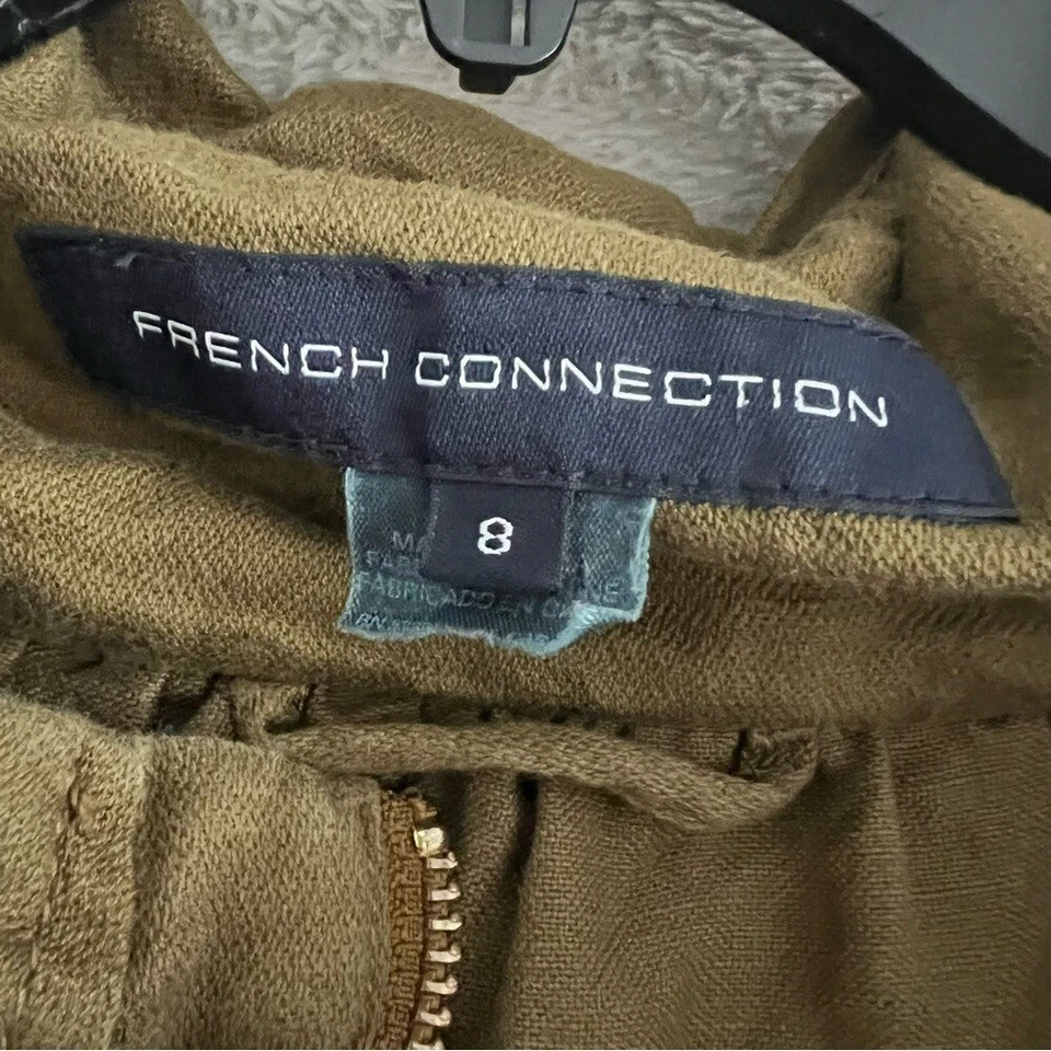 Chaqueta utilitaria French Connection Anorak para mujer 8 militar exterior lino algodón Foto 4 de 4