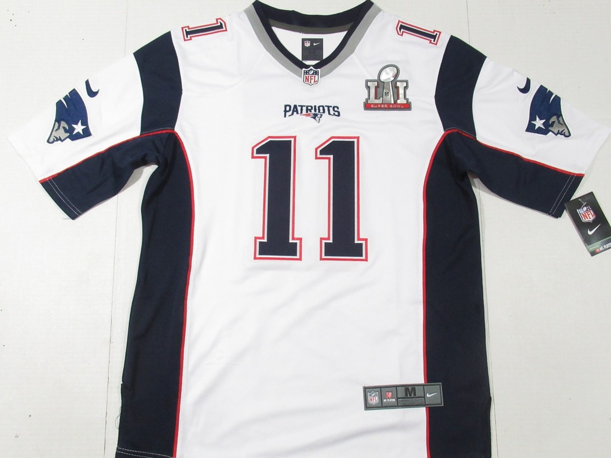 New England Patriots Edelman ユニフォーム 11番 Julian Edelman #11 New England Patriots Super Bowl LI 51