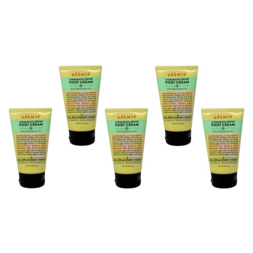 Crema de reparación terapéutica para pies Adamia con aceite de macadamia, 4 oz (paquete de 5) - Imagen 1 de 2