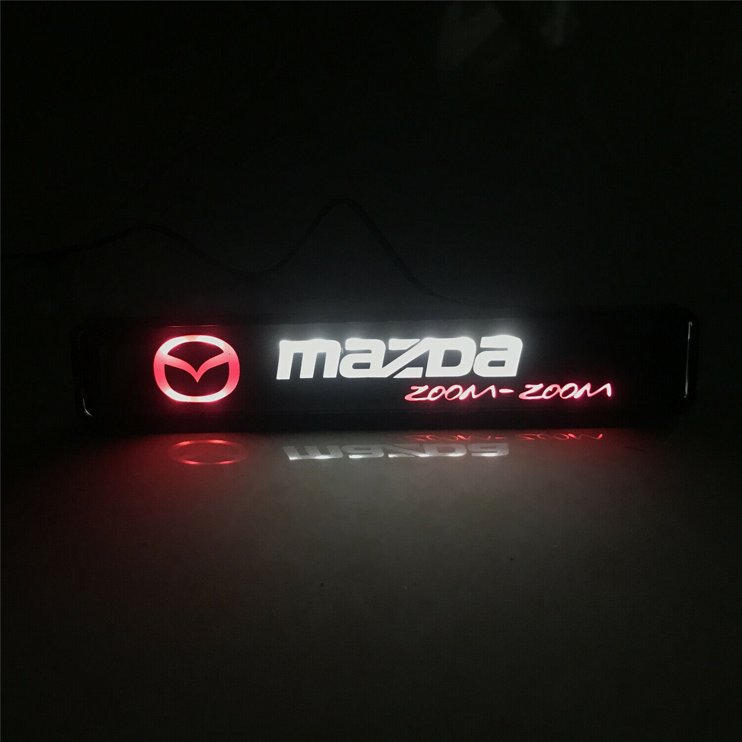 1x Car Front Grille Emblem LED Badge Decor Light Daytime Running Light for  Mazda