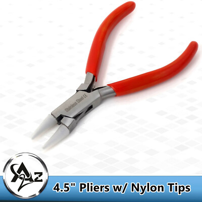 Pliers Round Nose Nylon Jaw Forming Bead Wire Work Pliers Bending Tool Jewelry