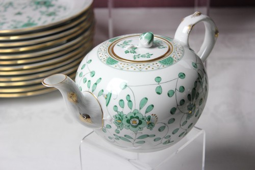 Meissen Kaffee und Ess Service Dekor Indisch grün einzeln verkaufen 1. Wahl TOP - Bild 76 von 91