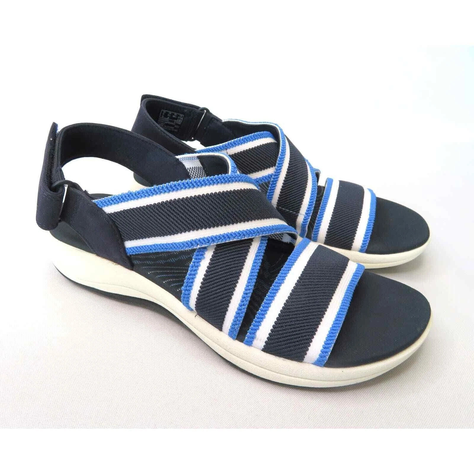 Clarks Cloudsteppers Mira Lily sandalo da donna blu navy combinato taglia US 8 5 M