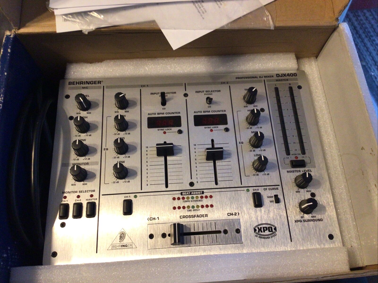 Behringer DJX400 PRO DJ MIXER (2 Channel ) w/BPM Counter | eBay