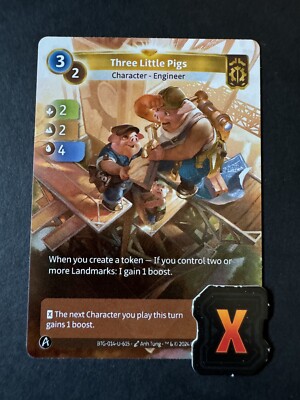 Altered TCG Three Little Pigs Axiom Unique Ultra Rare - NM Unscanned