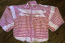 NEW Hunter for Target Girls Size XS 4/5 Striped Windbreaker Rain Jacket Pink Red